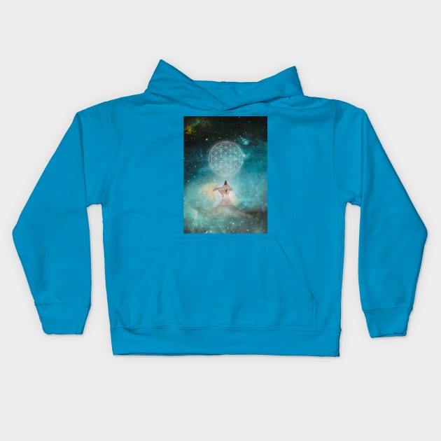 INSIDE THE NEBULA Kids Hoodie by Aephicles